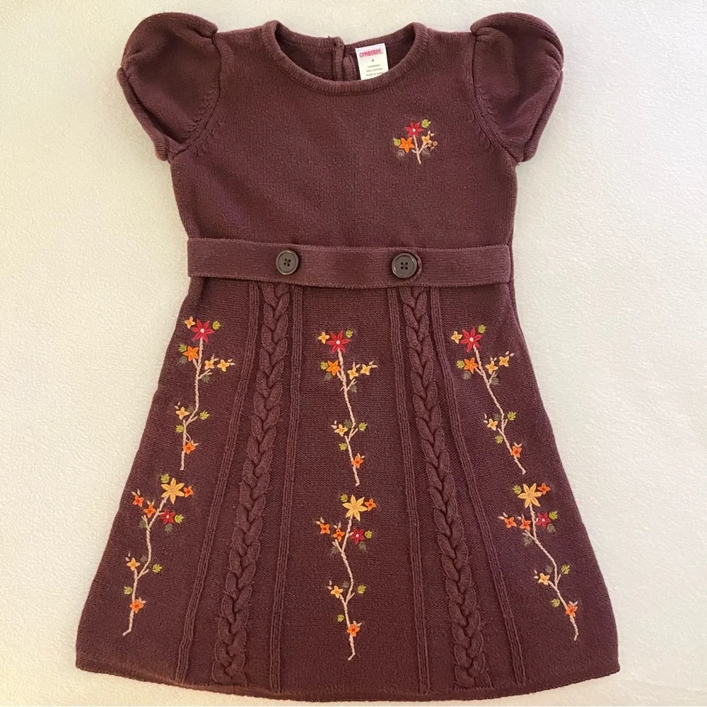 Gymboree Harvest Leaves Sweater Dress - Picture 1 of 5